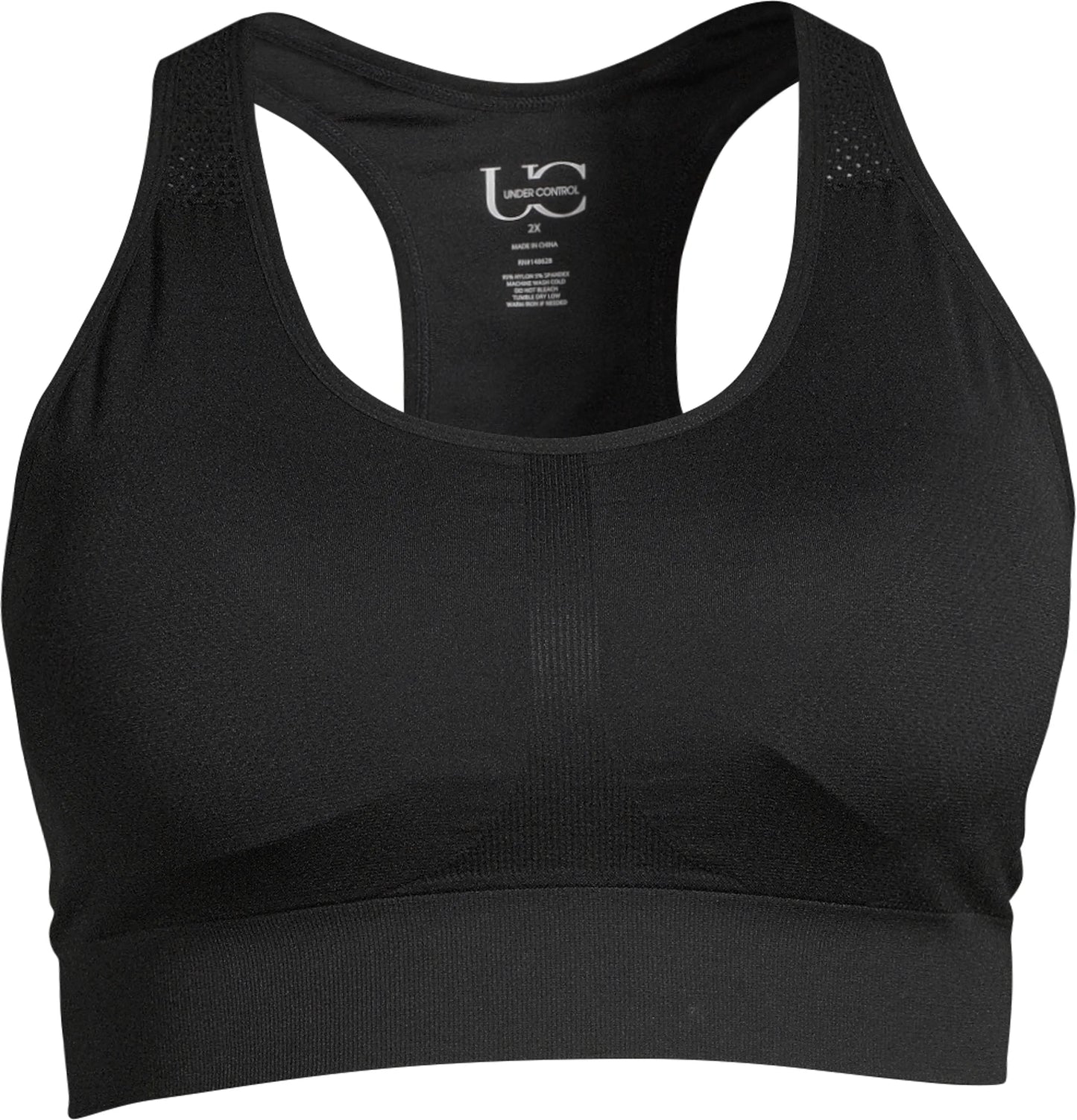 Women'S plus Size Sports Bra High Support Seamless Racerback