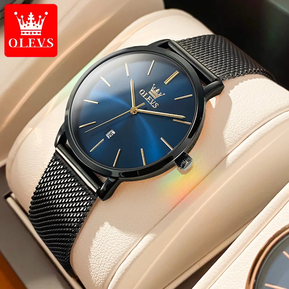 5869 Ultra Thin Women'S Quartz Watch High Quality Rose Gold Stainless Steel Waterproof Watch Top Luxury Brand Women Watch